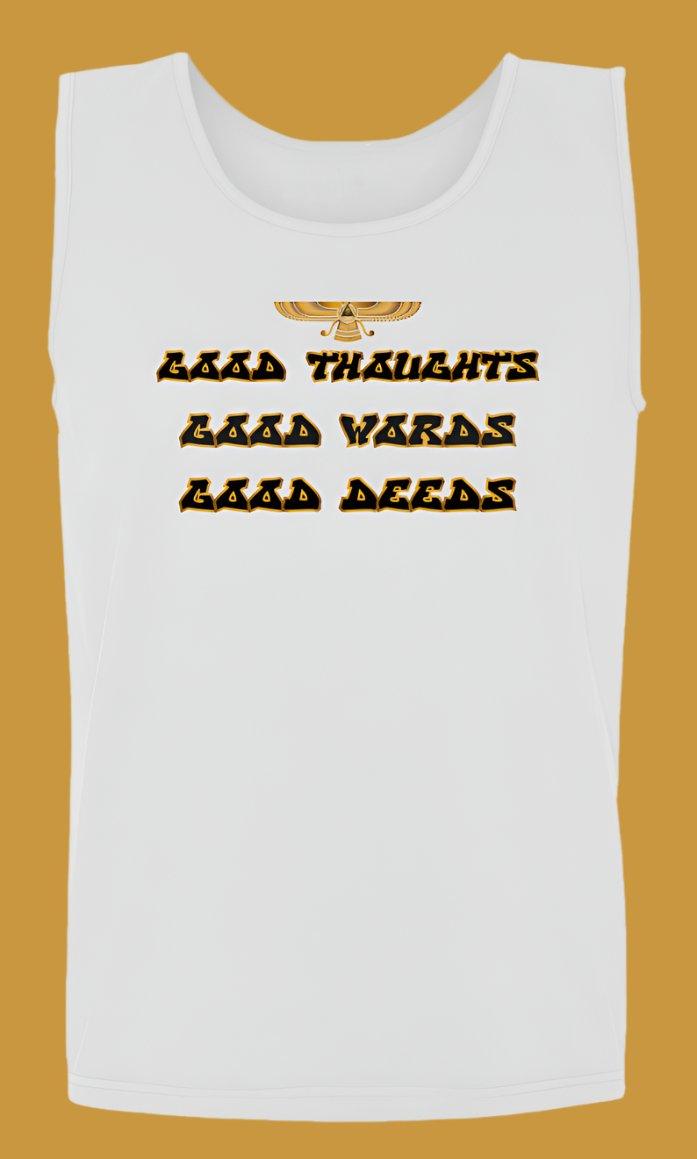 Good Thoughts Tank Top (Gold) - NUNYUH LLC