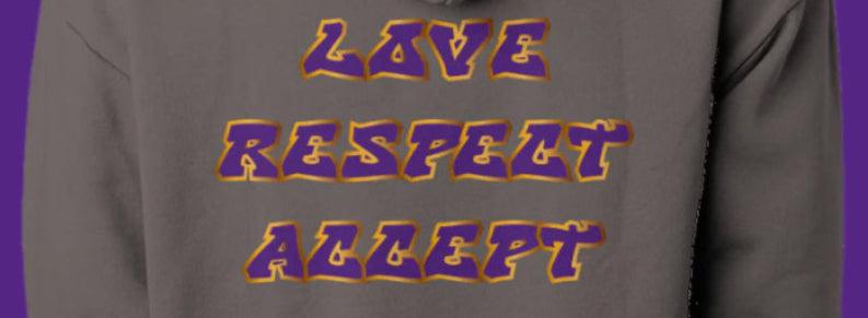 Premium Heavyweight Hoodie (Love Respect Accept) - NUNYUH LLC