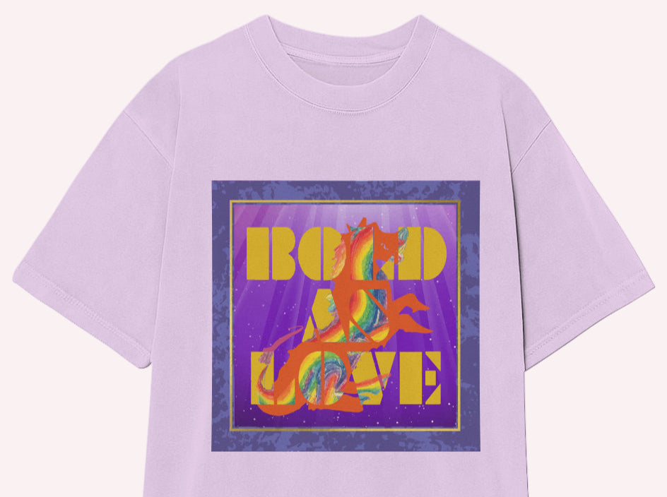 BOLD AS LOVE Garment-Dyed Crewneck T-Shirt
