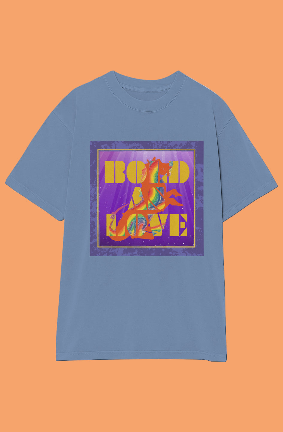 BOLD AS LOVE Garment-Dyed Crewneck T-Shirt