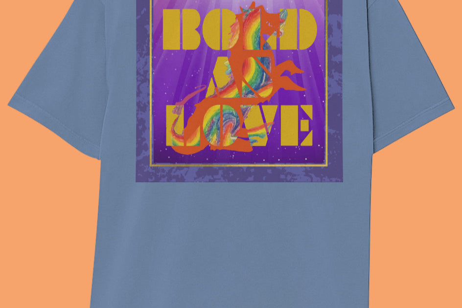 BOLD AS LOVE Garment-Dyed Crewneck T-Shirt