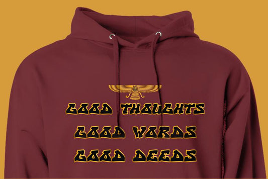 Good Thoughts 'front' Midweight Hoodie (In 3 Colors)